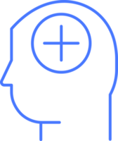 Brain health line icon png