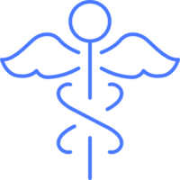 médico símbolo línea icono png