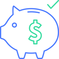 Savings line icon png