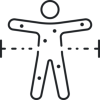 cuerpo diagnóstico línea icono png