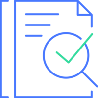 Document check line icon png