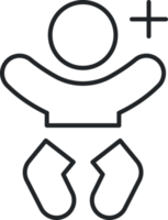 Baby line icon png