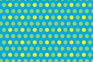 simple abstract seamlees yellow polka dot pattern on rainbow skye colour background vector