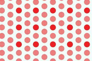 simple abstract seamlees red polka dot pattern on white colour background vector