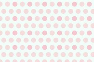 simple abstract seamlees baby pink colour polka dot pattern on white colour background vector