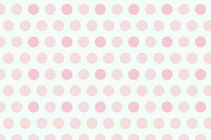 simple abstract seamlees baby pink colour polka dot pattern on white colour background vector