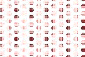 simple abstract red circle polka dot pattern on white background vector
