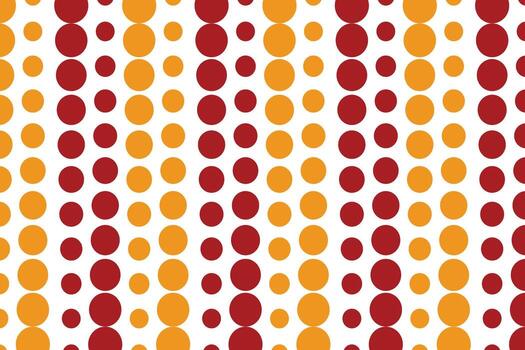 simple abstract seamlees red wine and orenge colour polka dot pattern on white background vector