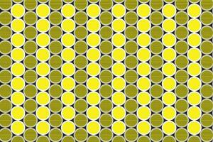 modern simple seamlees white yellow polka circle dot pattern on black background vector
