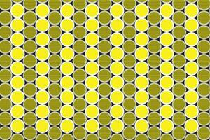 modern simple seamlees white yellow polka circle dot pattern on black background vector