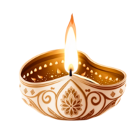 Kerzen von Diwali. ai generiert png