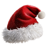 Papa Noel claus rojo Navidad sombrero. ai generado png