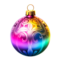 coloré Noël balle. ai généré png