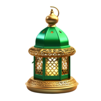 feliz islâmico Ramadã kareem 3d lâmpada. ai gerado png