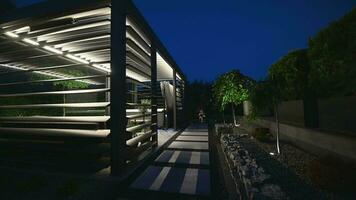 moderne jardin abri utilisé pour chaud baignoire spa video