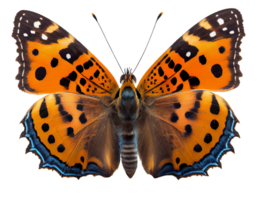 magnifique papillon sur transparent Contexte génératif ai png