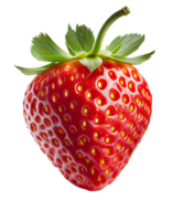 fraise sur une transparent Contexte. pour décorer projets. génératif ai png