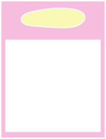 cute colorful notepad, memo, planner, sticky note, reminder, journal kawaii decoration png