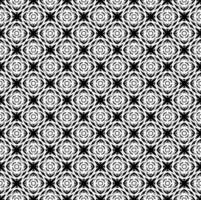 Black and white seamless pattern texture. Greyscale ornamental graphic design. Mosaic ornaments. Pattern template. vector