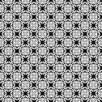 textura de patrón transparente en blanco y negro. diseño gráfico ornamental en escala de grises. adornos de mosaico. plantilla de patrón vector