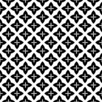Black and white seamless pattern texture. Greyscale ornamental graphic design. Mosaic ornaments. Pattern template. vector