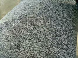 Photo of the texture of a gray sweatpants