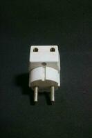 White electric socket with worn out condition photo