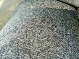 Photo of the texture of a gray sweatpants