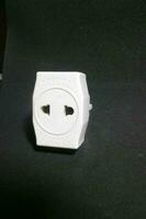 White electric socket with worn out condition photo