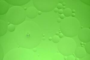 Abstract background with green oil circles on the water. photo