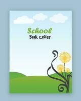 Vector spring book cover minimalis design