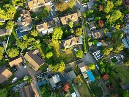 Aerial View of Luton Town of England UK at over the Wardown Public Park, The Drone's Camera Footage Was Captured on June 13th, 2023 photo