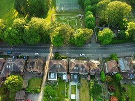 Aerial View of Luton Town of England UK at over the Wardown Public Park, The Drone's Camera Footage Was Captured on June 13th, 2023 photo