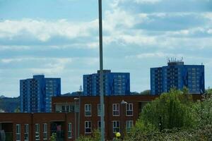 Most Beautiful Image of Luton City of England UK. The Roads and House is Looking Great in Sunshine. Image Was Captured on April 25th, 2023 photo