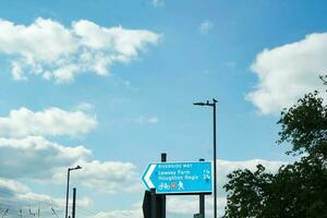 Most Beautiful Image of Luton City of England UK. The Roads and House is Looking Great in Sunshine. Image Was Captured on April 25th, 2023 photo