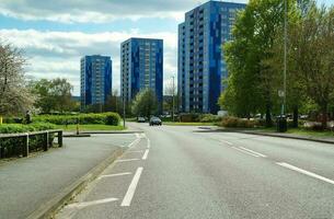 Most Beautiful Image of Luton City of England UK. The Roads and House is Looking Great in Sunshine. Image Was Captured on April 25th, 2023 photo