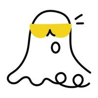 Trendy Ghost Costume vector