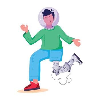 de moda robótico hombre vector