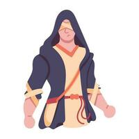 Trendy Ninja Costume vector