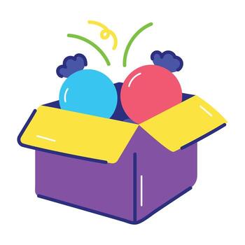 Trendy Candy Box vector