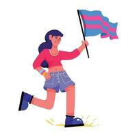 Trendy Pride Protest vector