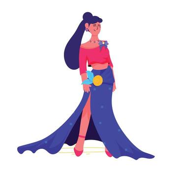 Trendy Model Concepts vector