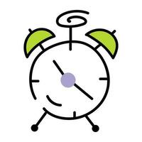 Trendy Alarm Clock vector