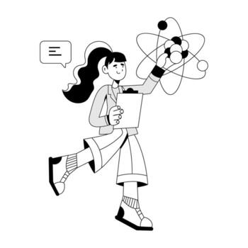 Trendy Atomic Study vector