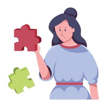 Trendy Problem Solving vector
