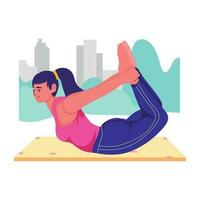 Trendy Bow Pose vector