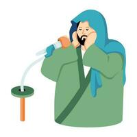 Trendy Prayer Call vector