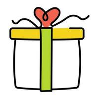 Trendy Gift Box vector
