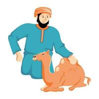 Trendy Camel Pet vector