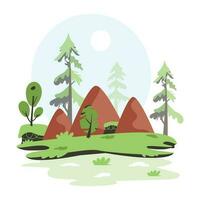 Trendy Forest Concepts vector